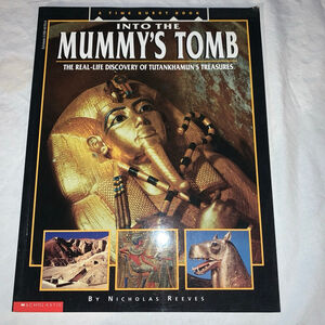 Scholastic Into The Mummy's Tomb Coffee Table Book One Size Black Gold